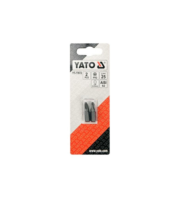 YATO KOŃCÓWKA 1/4"x25mm PH2 /2szt.