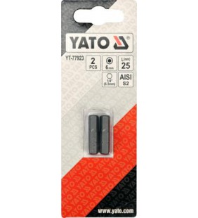YATO KOŃCÓWKA 1/4"x25mm HEX H6 /2szt.