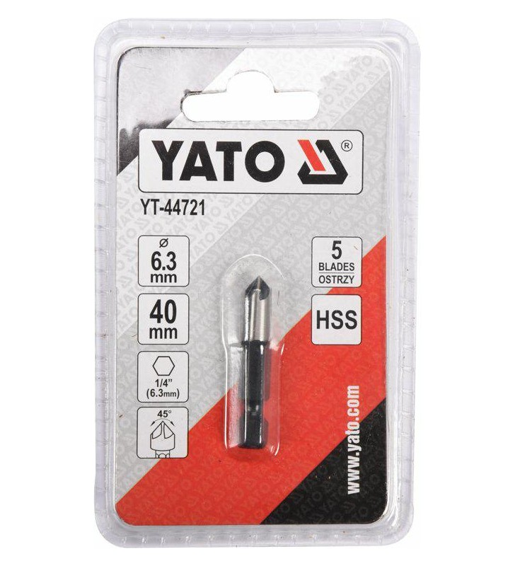 YATO POGŁĘBIACZ DO METALU  6,3mm HEX
