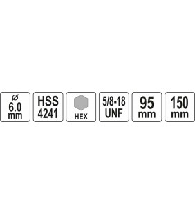 YATO UCHWYT DO OTWORNIC HSS 5/8" HEX 10mm