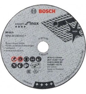 BOSCH TARCZA MET.  76mm x 1,0mm x 10mm INOX EXPERT