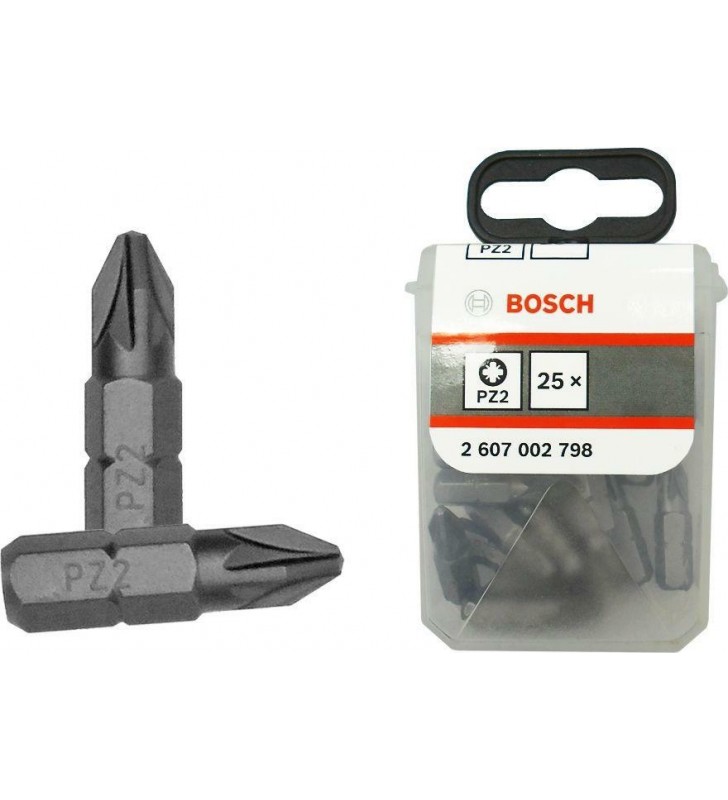 BOSCH KOŃCÓWKA WKRĘCAJĄCA EXH PZ2 x 25mm   25szt.