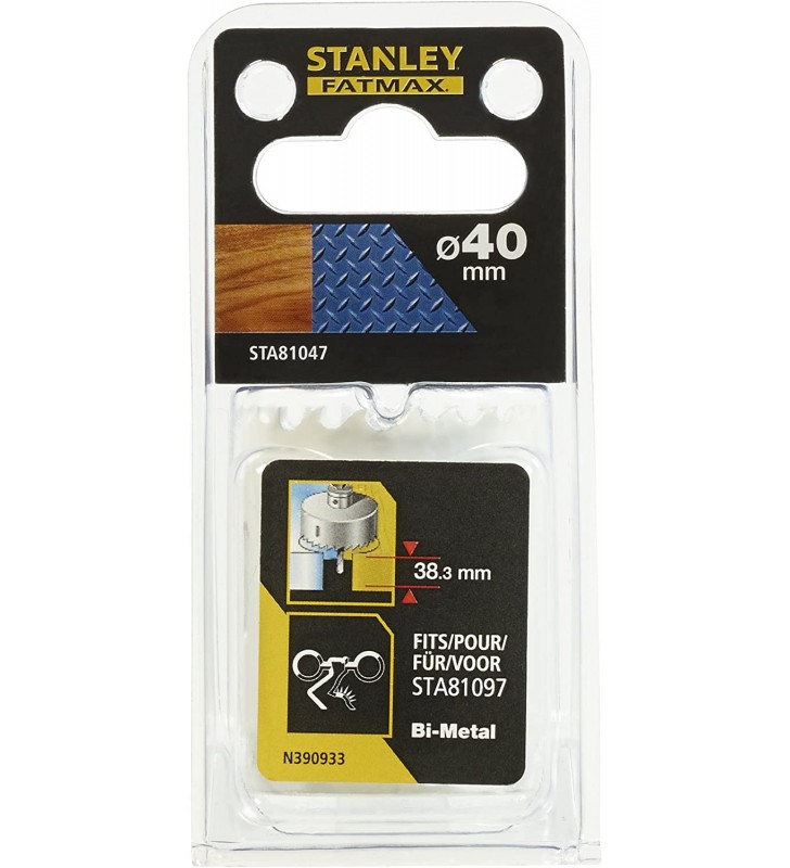 STANLEY OTWORNICA BIMETAL 40mm STA81047-XJ Stanley - 1