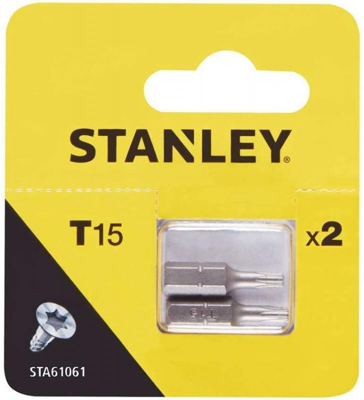 STANLEY KOŃCÓWKA TORX T15x25mm 2szt. STA61061-XJ Stanley - 1